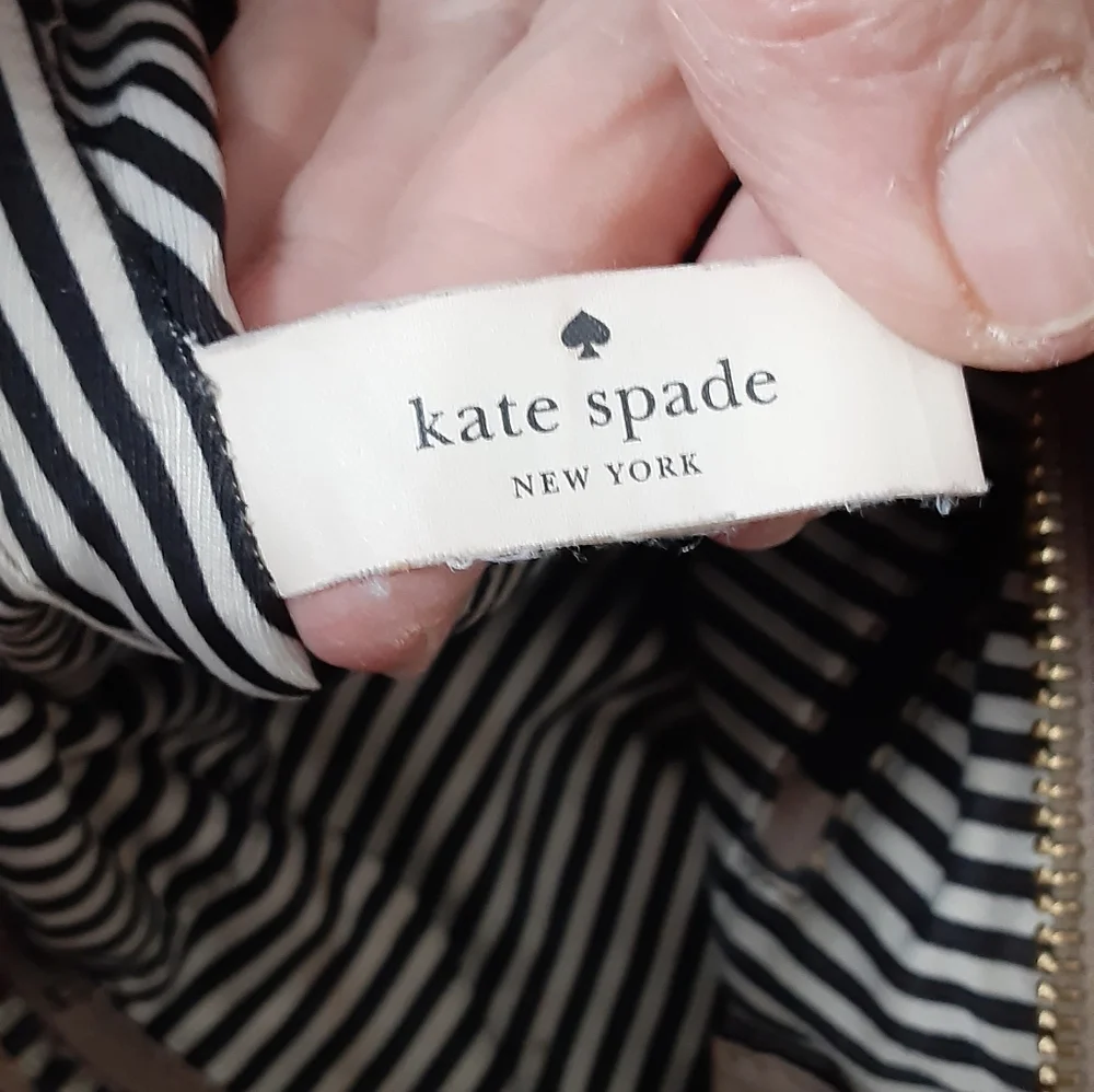 Kate Spade Taupe Leather satchel Bag